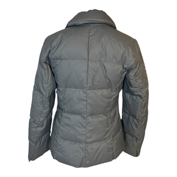BROOKS BROTHERS‎ Down Puffer Coat Jacket Blazer Gray Winter Size 4 Warm Work - Picture 6 of 9